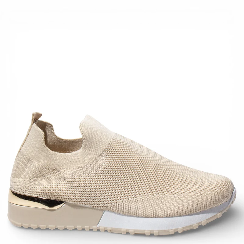 EuropeonUnion Women Beige Cloth Shoes #4810