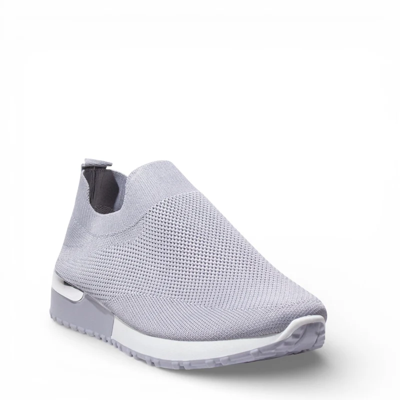 EuropeonUnion Women Grey Cloth Shoes #4811