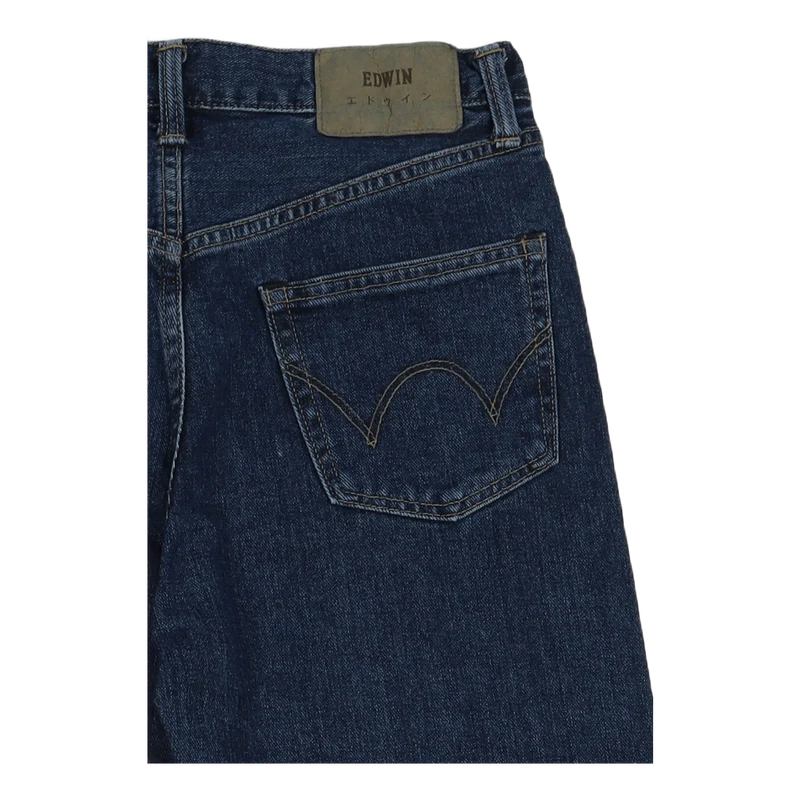 Loose Straight Yoshiko Left Hand Denim, 12.6oz, Blue Akira wash