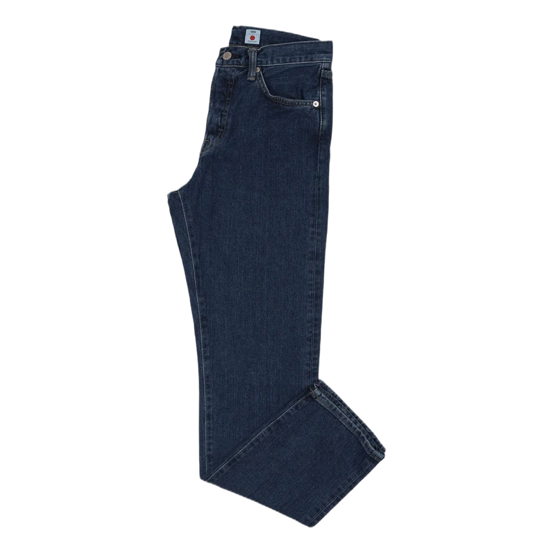 Loose Straight Yoshiko Left Hand Denim, 12.6oz, Blue Akira wash