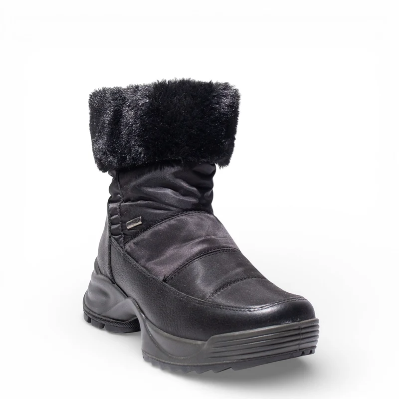 Italian Women Black WaterProof HalfBoot #4768