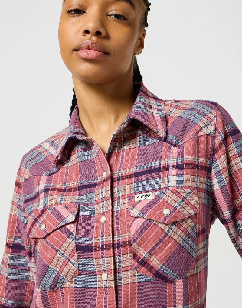 SLIM_WESTERN_SHIRT MAUVEWOOD