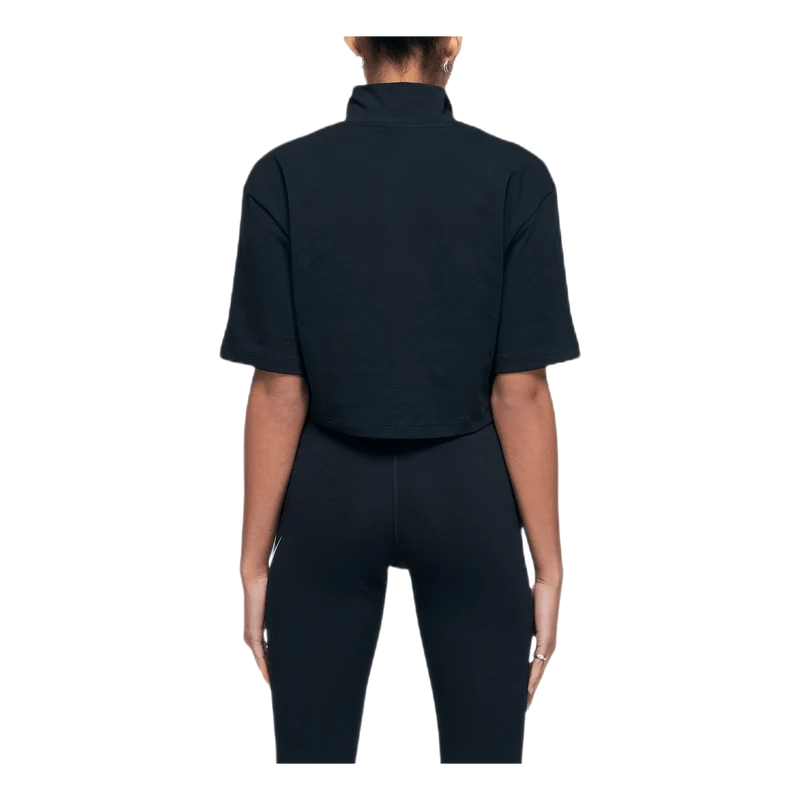 W Swoosh Top Ss Mock Black