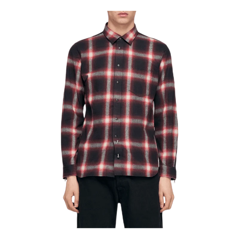 Sleeze Zip Shirt Red
