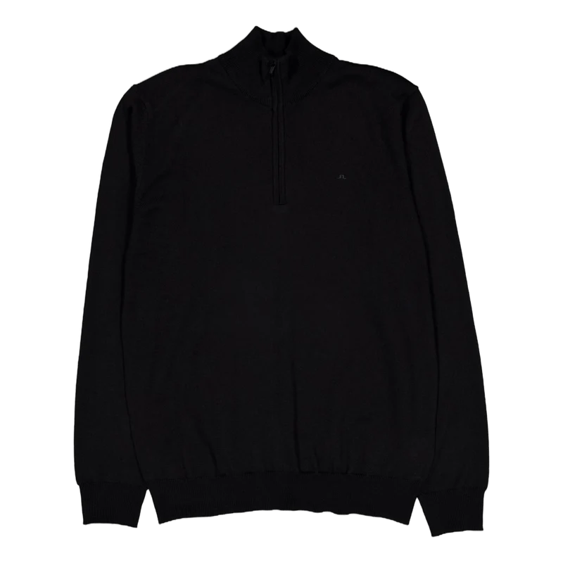 Kiyan Merino Quarter Zip Black
