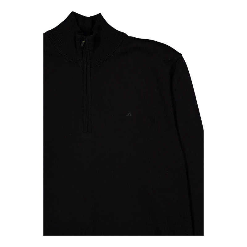Kiyan Merino Quarter Zip Black