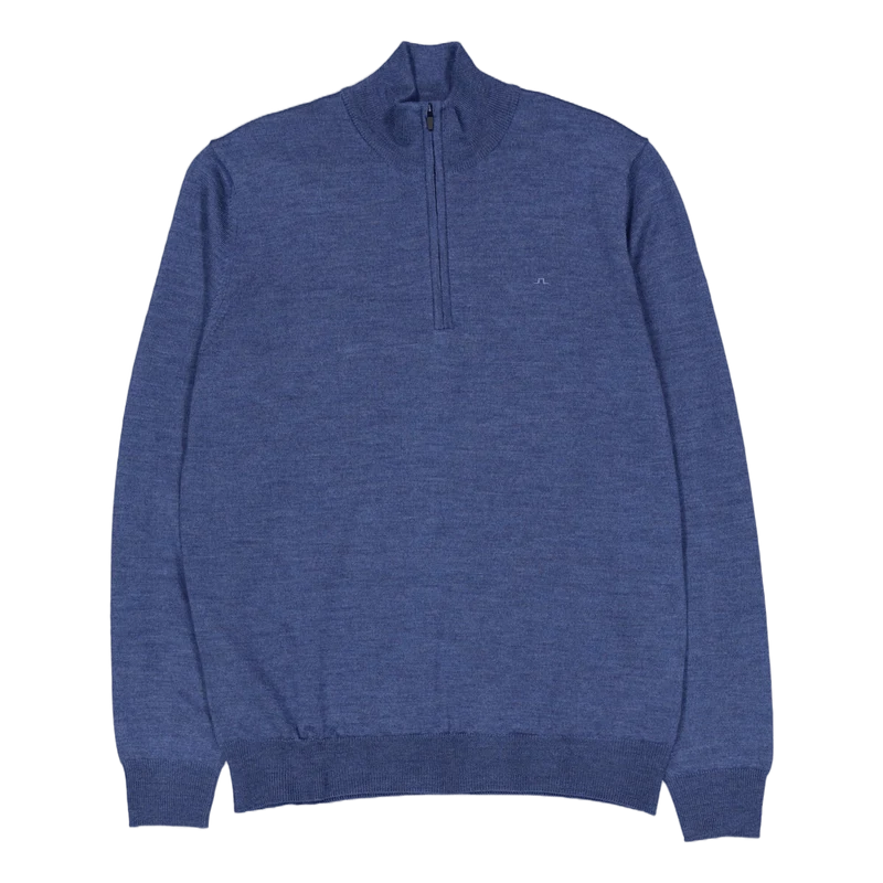 Kiyan Merino Quarter Zip Key Largo Melange