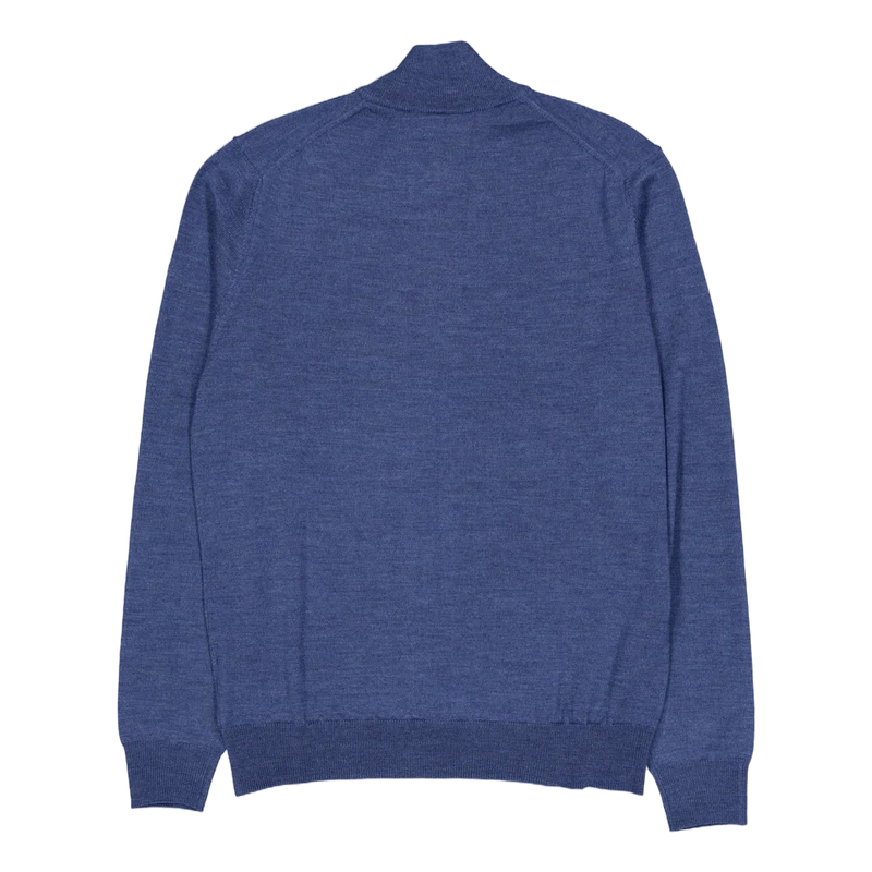 Kiyan Merino Quarter Zip Key Largo Melange