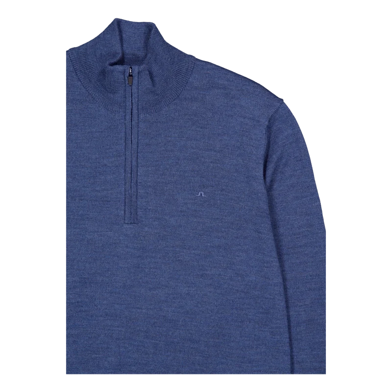 Kiyan Merino Quarter Zip Key Largo Melange