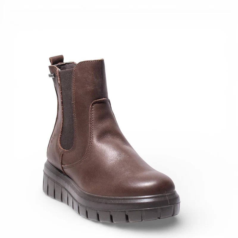Italian Women Brown Leather HalfBoot #4759