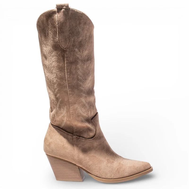 EuropeonUnion Women Beige Chamois Boot #4847