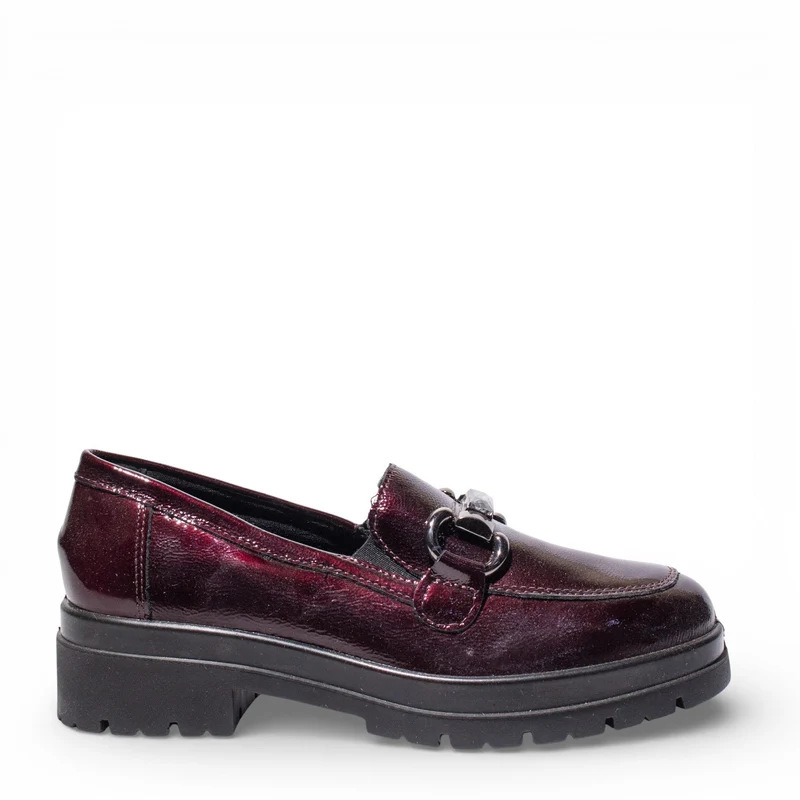 Italian Women Maroon VernisLeather Shoes #4761