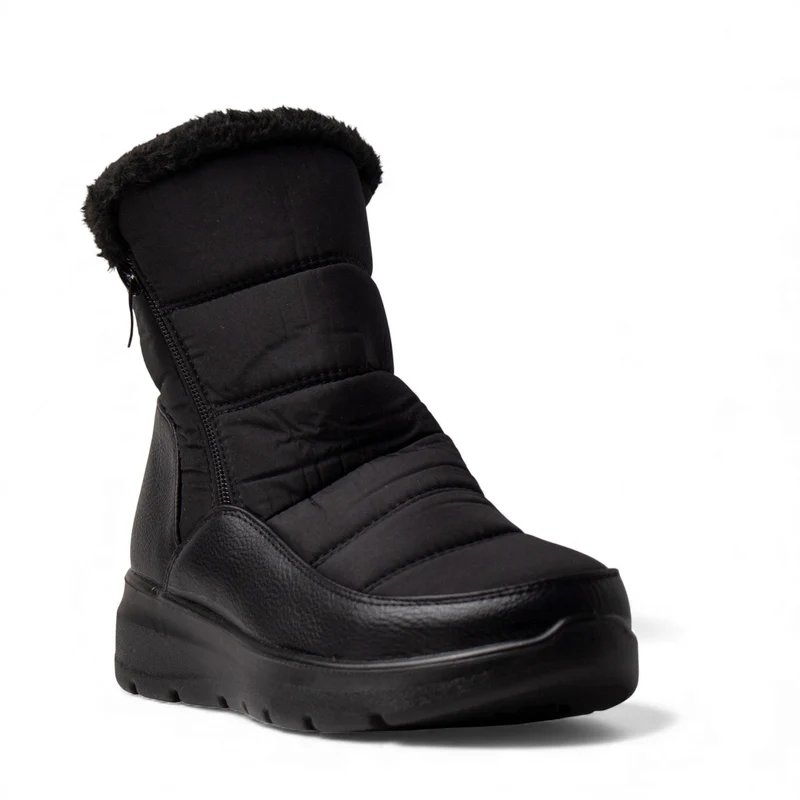 Europeon Union Women Black WaterProof Half Boot #4537