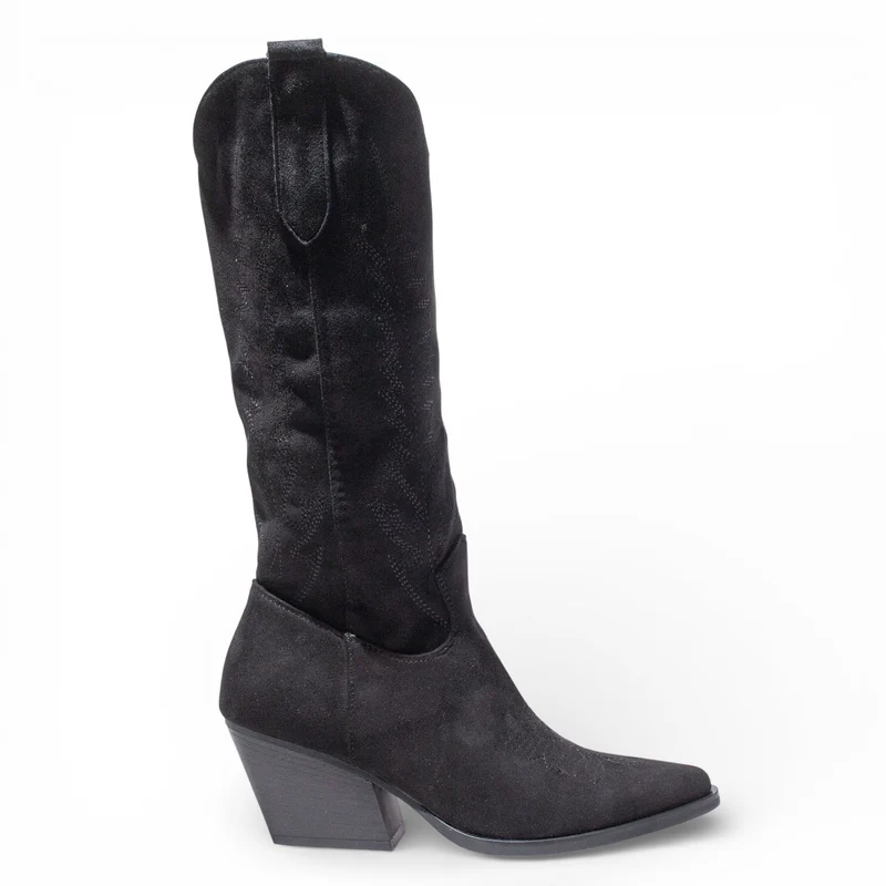 EuropeonUnion Women Black Chamois Boot #4846