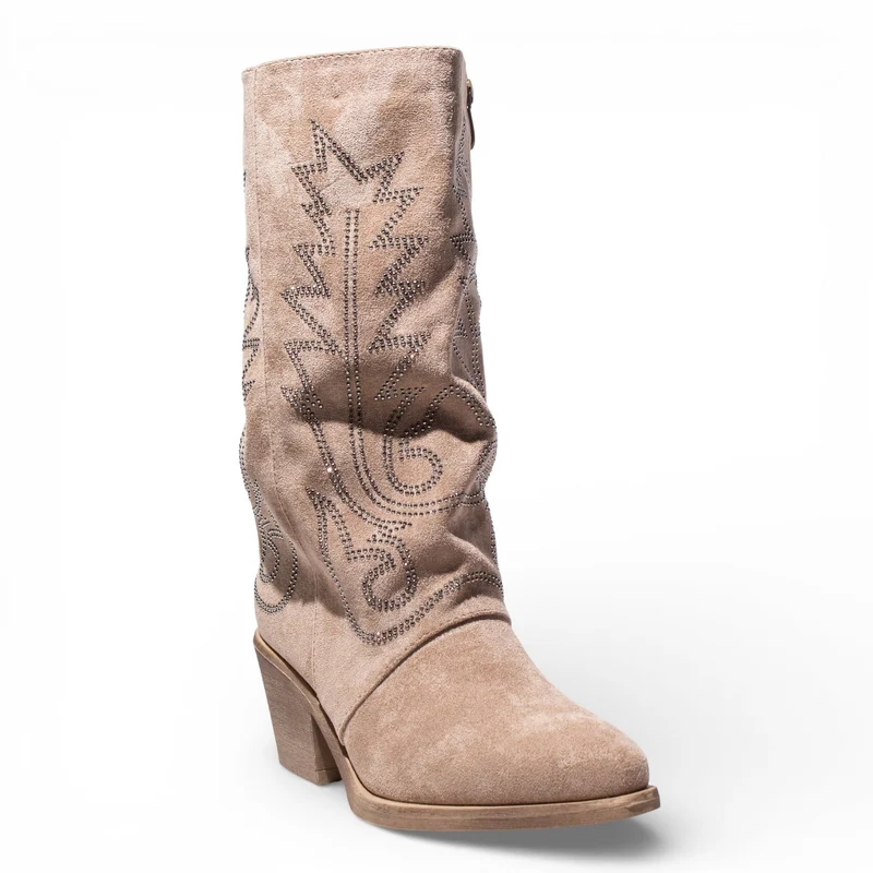 EuropeonUnion Women Beige Chamois Boot #4843