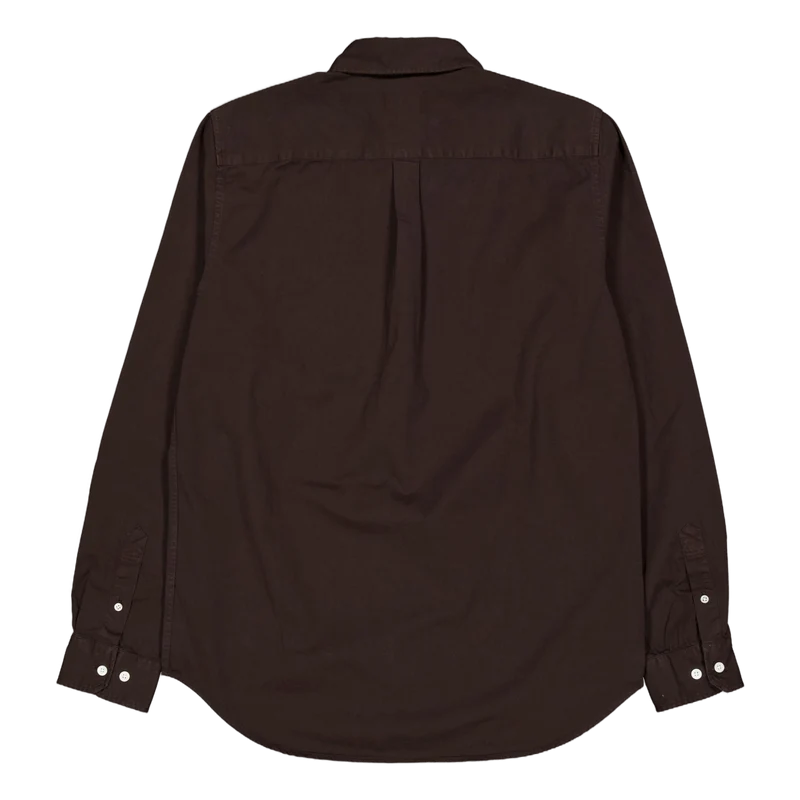 Osvald Bd Twill Shirt 2022 Espresso
