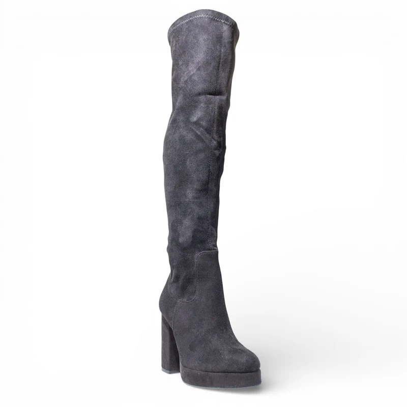 EuropeonUnion Women Black Chamois Boot #4793