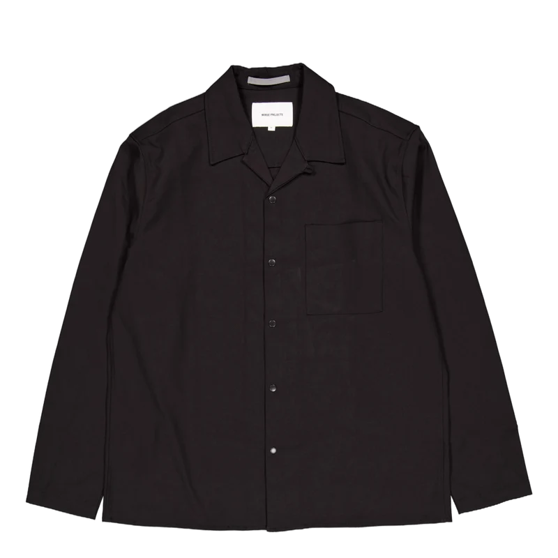 Carsten Solotex Twill Shirt Ls 9999 Black