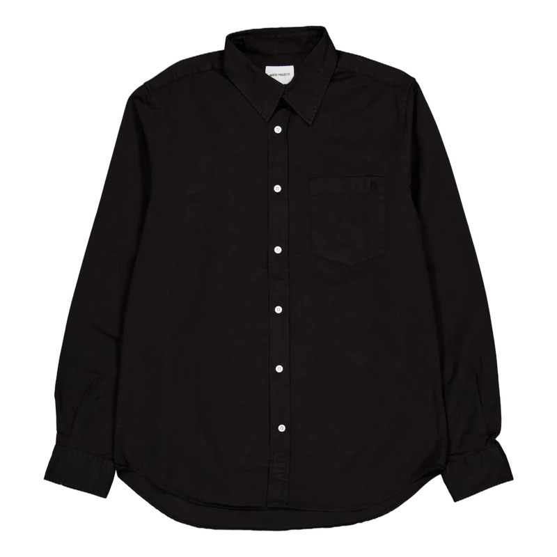 Osvald Bd Twill Shirt 9999 Black