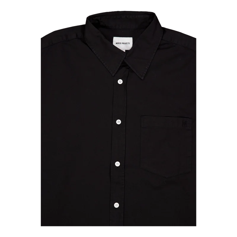 Osvald Bd Twill Shirt 9999 Black