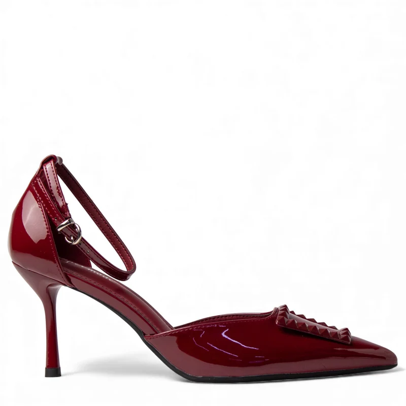 Europeon Union Women Maroon VernisLeather Heels #4636