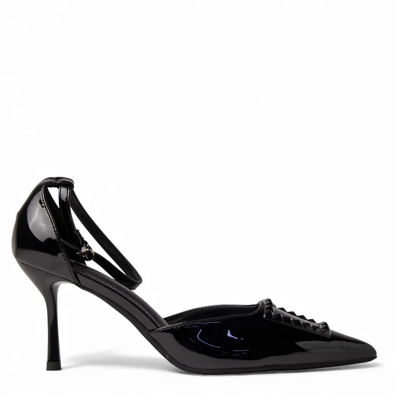 Europeon Union Women Black VernisLeather Heels #4635