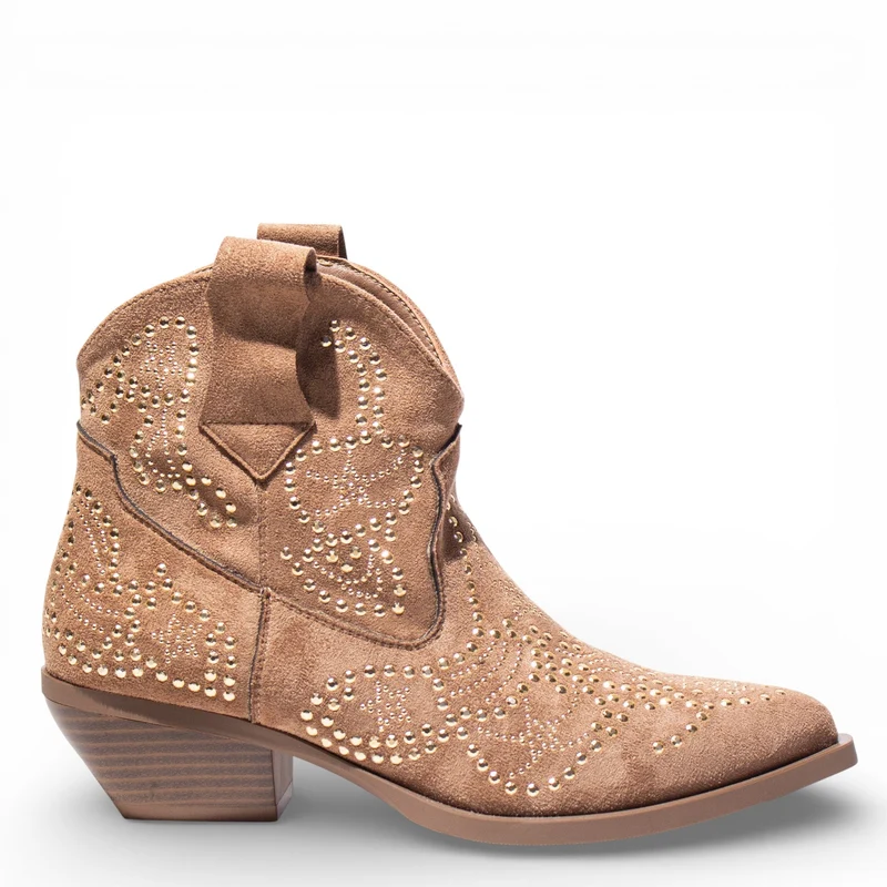 EuropeonUnion Women Cafe Chamois HalfBoot #4821