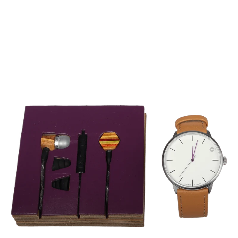 X Loud Watch & Headphones Brown
