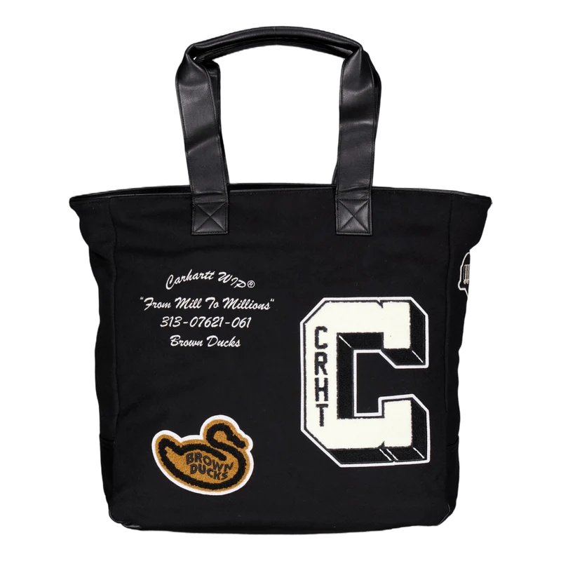 Brown Ducks Tote Black / Black