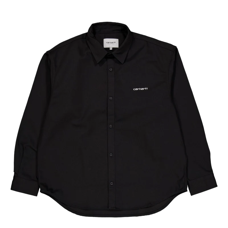 L/s Module Script Shirt Black / White