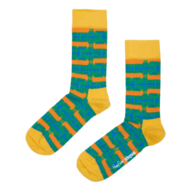 Andy Stripe Sock White