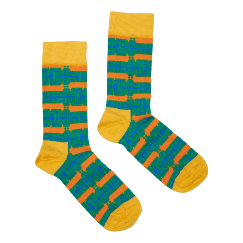 Andy Stripe Sock White