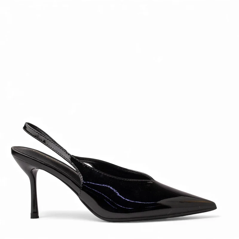 Europeon Union Women Black VernisLeather Heels #4649