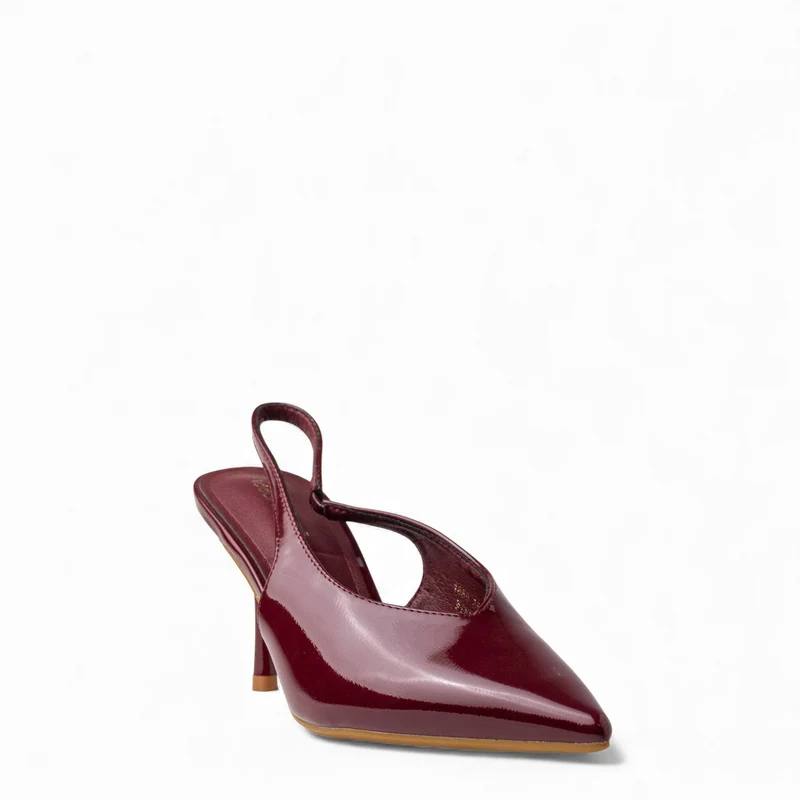 Europeon Union Women Maroon VernisLeather Heels #4650