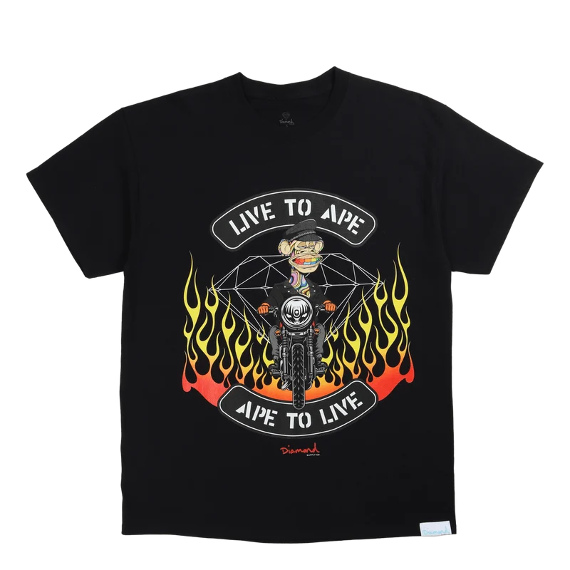 Live To Ape Tee Blk