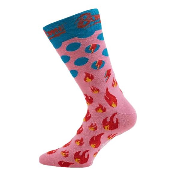 Aladdin Sane Sock Pink