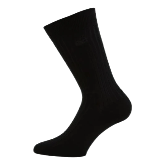 Cotton Crew Socks Black