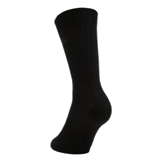 Cotton Crew Socks Black