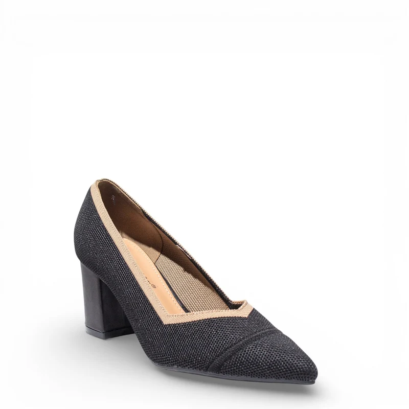 EuropeonUnion Women Black Cloth Shoes #4772