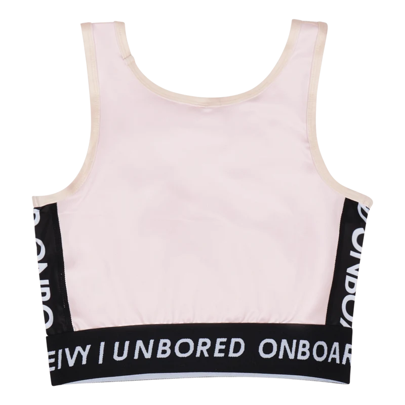Cover Up Sports Bra Pink