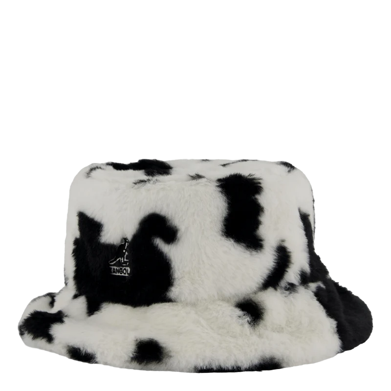 Kg Faux Fur Bucket Sp103 Spotted Cow