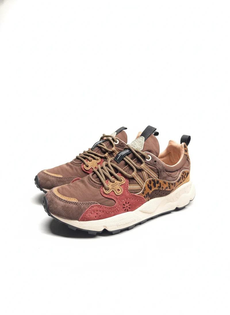 Yamano 3 Uni Suede/Pony Hair/Nylon brown bordeaux