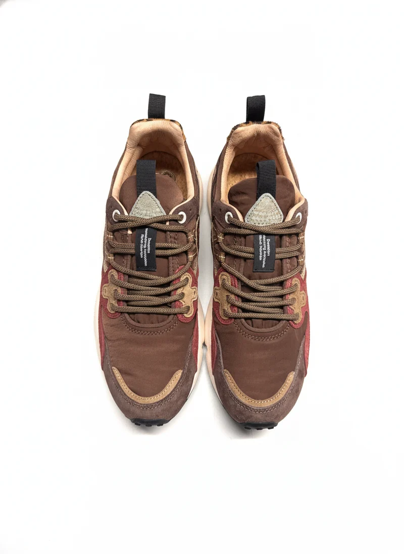 Yamano 3 Uni Suede/Pony Hair/Nylon brown bordeaux