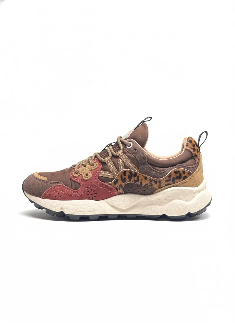 Yamano 3 Uni Suede/Pony Hair/Nylon brown bordeaux