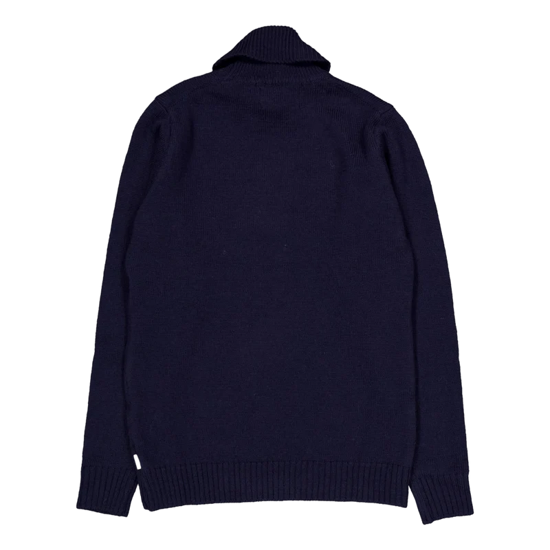 Polo Neck Jumper Navy