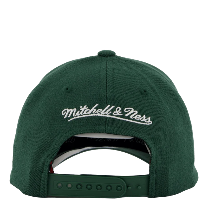 Pinscript Snapback Dark Green/white