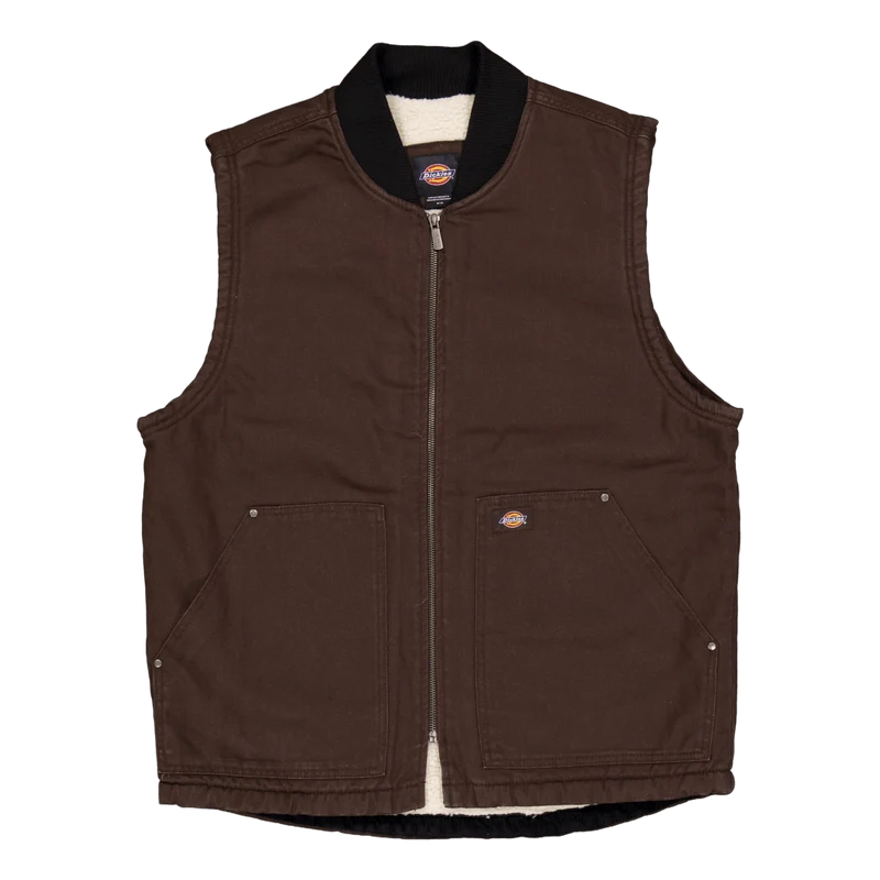 Dickies Duck Canvas Vest Dark Dark Brown