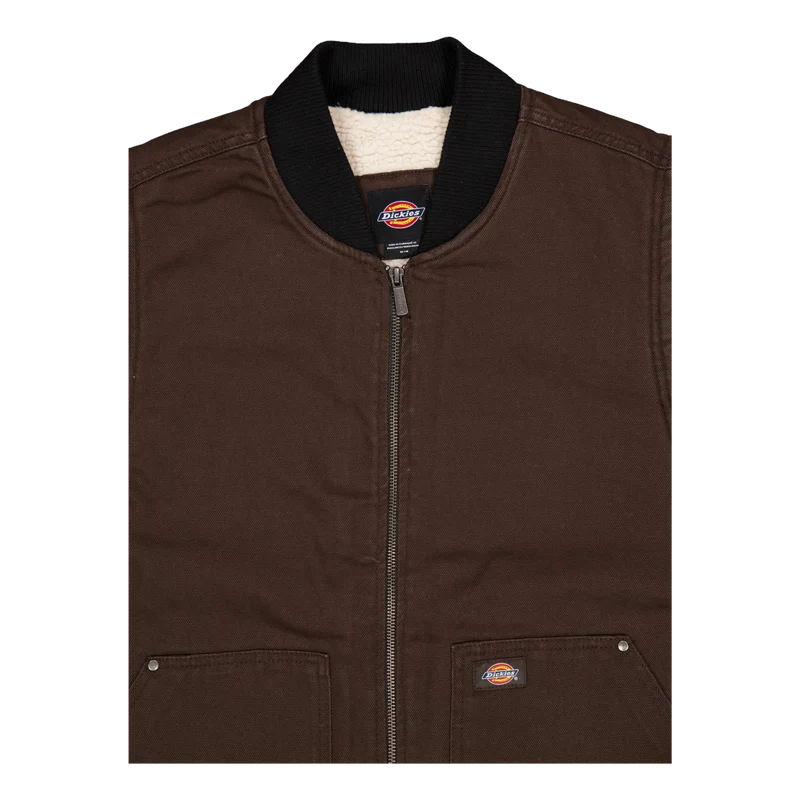 Dickies Duck Canvas Vest Dark Dark Brown