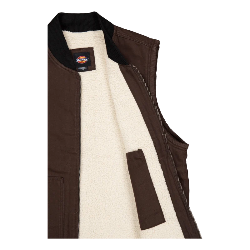 Dickies Duck Canvas Vest Dark Dark Brown