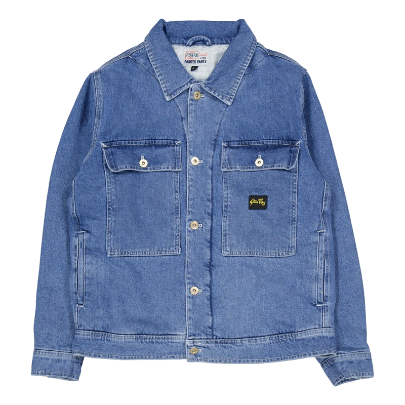 Trucker Jacket Heavy Stone Wash Denim